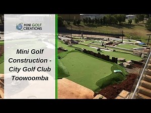 Mini Golf Construction - City Golf Club Toowoomba