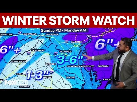 Winter Storm Watch: How much is it going to snow in DC, Virginia, Maryland?