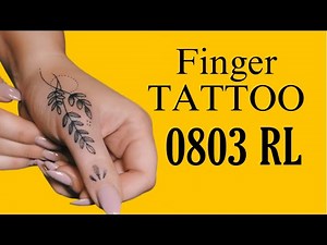 Finger Tattoo | How to do finger tattoo |Tattoo timelapse Tutorial | Real time