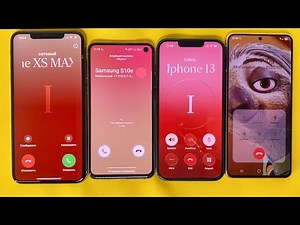 iPhone Incoming Call vs Outgoing Call Samsung S10e, Samsung S21, IPhone 13, IPhone XS Max