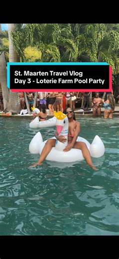 Expensive but fun! Loterie Farm SXM pool party was the highlight of the trip #StMaarten #LoterieFarm #PoolParty #SxM #TravelVlog