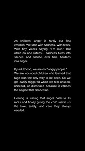 📍Here’s how healing looks like👇 Healing is learning to pause in those triggers and ask: “What does my inner child need right now?” Healing is feeling the sadness that lives beneath the anger — and letting yourself grieve. It’s breaking the silence with self-compassion, giving yourself the love, safety, and care no one gave you back then. Healing doesn’t erase the past, but it rewrites the story your nervous system tells you about who you are. That’s why I wrote I Didn’t Choose to Be Born. It’s