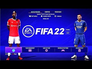 FIFA 22 PS5 MANCHESTER UNITED - REAL MADRID | MOD Ultimate Difficulty Career Mode HDR Next Gen