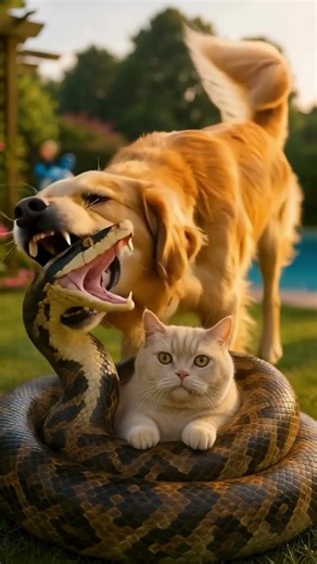 Dog vs Python: Can This Brave Pup Beat the Snake?