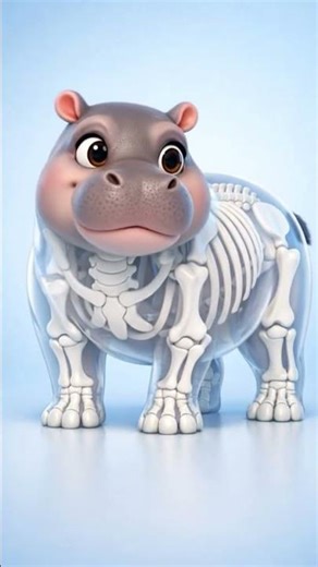 Look Inside a Hippo | Animal Anatomy | #Shorts