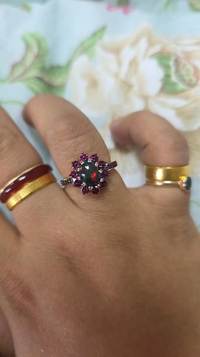 Black opal ruby rings | K- Jewelry & lifestyle by Tamanna