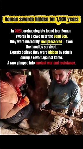 4 Roman Swords Hidden in a Cave for 1,900 Years