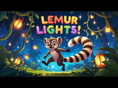 The Leaping Lemur Lights | Toddler Animal Night Song | Magical Jungle 3D Animation
