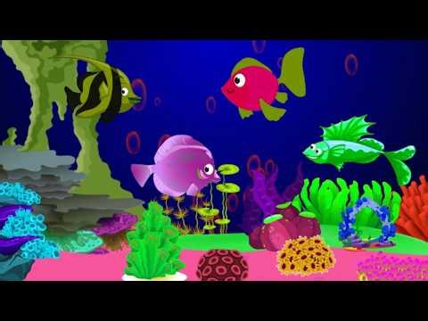 Ocean Dream Night Fish🐟 Lullaby ✨ Soft Baby Sleep Sounds with🐟 Calm Aquarium & Blue Water Visuals