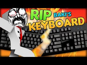 RIP KEYBOARD - BAKI BROKE HIS KEYBOARD (Minecraft 60FPS Unique Parkour Map)
