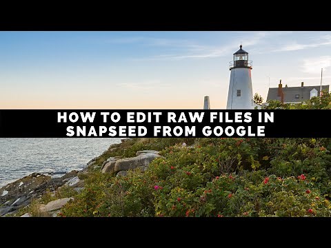 How To Edit Raw Files In Snapseed From Google