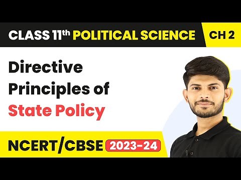 Directive Principles of State Policy - Rights In The Indian Constitution |Class 11 Political Science