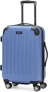 Kenneth Cole REACTION Renegade Luggage Expandable 8-Wheel Spinner Lightweight Hardside Suitcase, Periwinkle Blue, 20-Inch Carry On