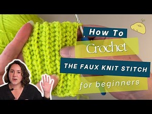 Easy Crochet Stitch That Looks Like Knitting | Beginner-Friendly Tutorial