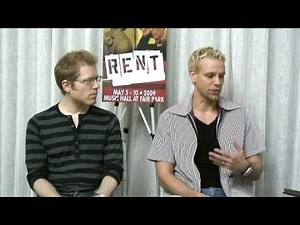 DSM Interview with Anthony Rapp and Adam Pascal of the Musical Rent Part 1