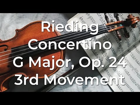 Professional Recording of Rieding Concertino in G Major, Op. 24: 3rd Movement by Lawfame Violin