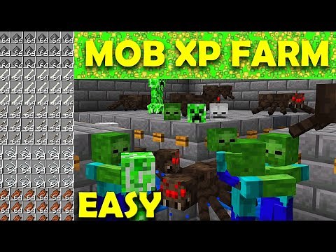 BEST EASY Mob XP Farm in 1.20! Minecraft bedrock