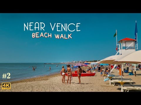 Adriatic Beach Walk 🇮🇹 | Near Venice | Part 2 | 4K Walking Tour