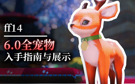 【ff14】6.0全宠物，入手指南与展示_游戏热门视频