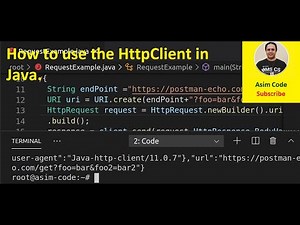 How to use the HttpClient in Java