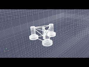 How to simulate semisubmersible offshore wind turbine platform in OpenFOAM (Part2: Meshing)