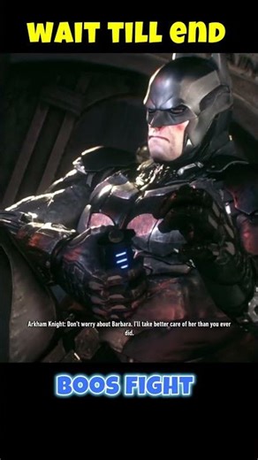 Batman vs Arkham Knight Boss Fight 🔥 #BatmanArkhamKnight #BossFight #Shorts