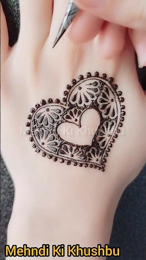 Trending Mehndi Design | Easy & Beautiful Henna Design Tutorial #shorts