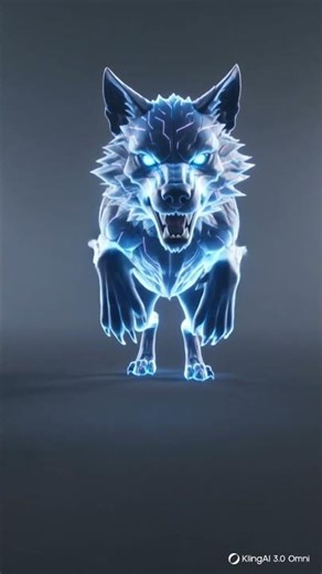 2026 3D Hologram Cyber Wolf! 🐺⚡ זאב ניאון קטלני