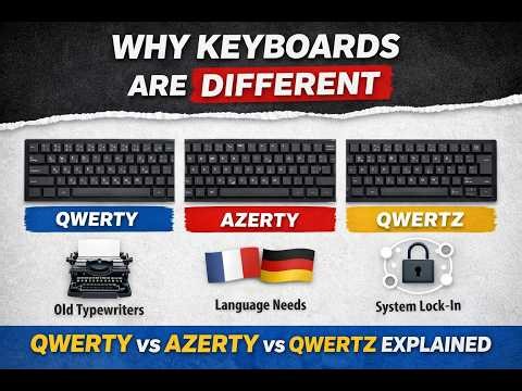 Why Keyboard Layouts Are Different (QWERTY vs AZERTY vs QWERTZ Explained)