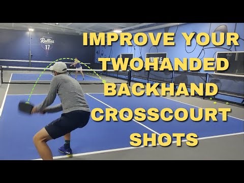 Improve Your Twohanded Backhand Topspin Cross court Pickleball!