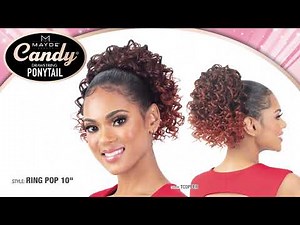 Mayde Candy drawstring ponytail - Ring Pop 10"