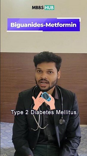 Biguanides made simple 💊Metformin — the first-line drug in Type 2 Diabetes Mellitus.
