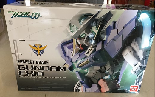 万代PG Exia 高达能天使 高达00 开箱 普通版