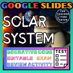 Solar System Unit Test Quiz Assessment- Digital   Printable Astronomy Exam