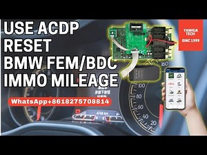 Use Mini ACDP to do BMW BDC 082/ 083/ 085 version IMMO Mileage reset