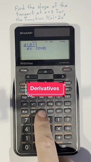Derivatives on a Calculator #learnmath #calculator