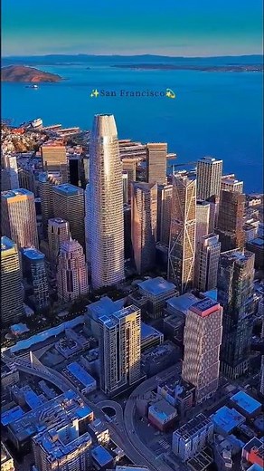 San Francisco 🇺🇸 | Stunning Aerial View of the Golden City ✨ #shorts