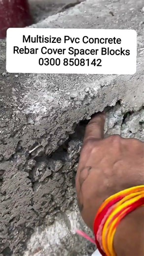 Multisize Pvc Concrete Rebar Cover Spacer Blocks 0300 8508142 #youtubeshorts #construction #civil
