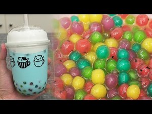 Fruit Tapioca Pearls & Blue Sky Milk Tea Recipe