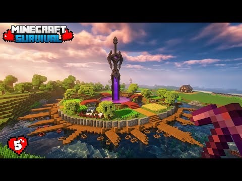 I Build An INSANE PORTAL BASE In Minecraft Mojo Survival...