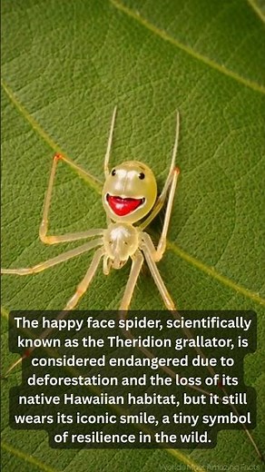 This Endangered Spider Always Looks Like It’s Smiling...!