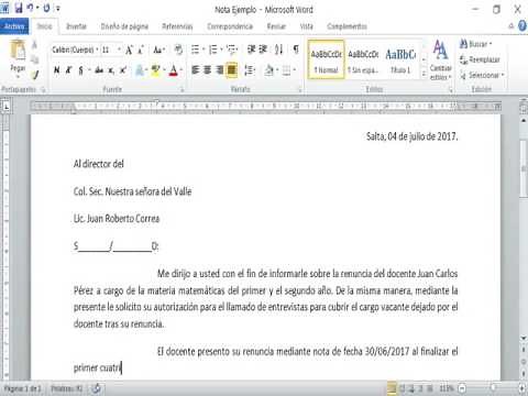 Como realizar una nota en Word