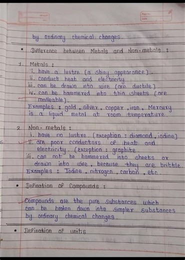 Class 11th Chemistry Chapter 1.Some Basic Concepts of Chemistry NOTES #chemistry #hsc #notes