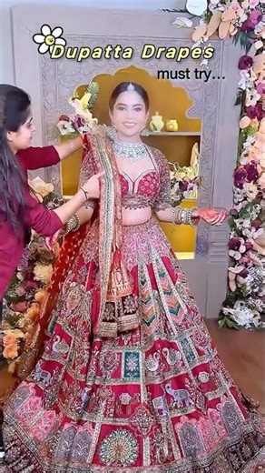 4 Must Try Dupatta Draping👌🏻💖 #dupattadraping #ytshorts #drapingtutorial #hack #trending #viral