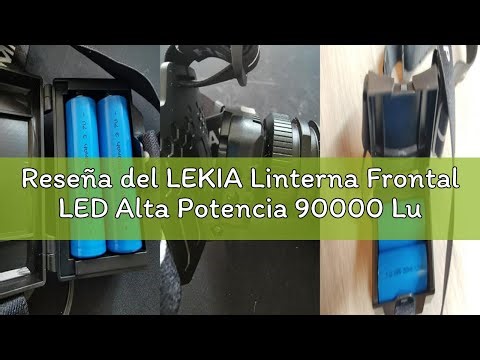 Reseña del LEKIA Linterna Frontal LED Alta Potencia 90000 Lumens, Recargable USB C Linterna Frontal