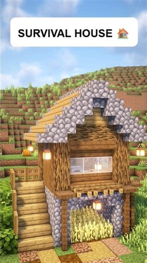 Easy Minecraft Starter House Tutorial 🏠✨ (Beginner Friendly)