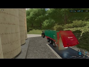 FS 22 Elmcreek 32 * Oat Harvest, Filling Grain Mill to Make Flour