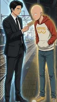 Saitama in Squid Game | Saitama vs Squid Game Salesman 😂 #shorts #anime #saitama #squidgame