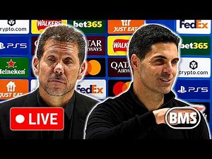 🔴 LIVE | Mikel Arteta and Diego Simeone | Arsenal 1-0 Atletico Madrid (Agg 2-1)