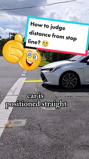how to judge the distance from stop line? #drivingtestaustralia #drivingtips #drivingtesttips #stopsign #drivingtest #drivinglesson #fyp #drivingschool #drivinginstructor